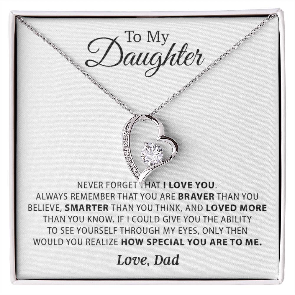 To My Daughter Necklace, Daughter Father Necklace, Daughter Gift from Dad 23_11
