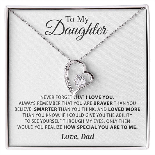 To My Daughter Necklace, Daughter Father Necklace, Daughter Gift from Dad 23_11