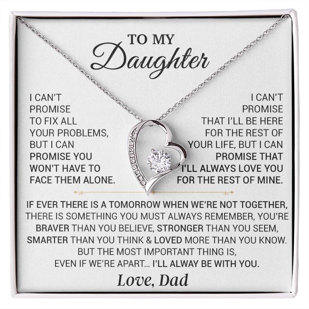 To My Daughter Necklace, Gift for Daughter from Dad,Daughter Father Necklace 9_9