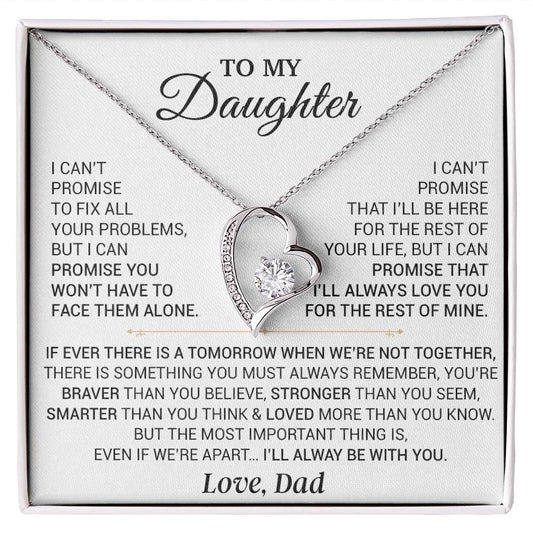 To My Daughter Necklace, Gift for Daughter from Dad,Daughter Father Necklace 9_9