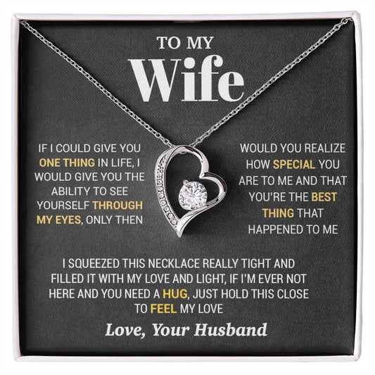 To My Wife Necklace, Christmas Gifts For Women, Anniversary Gift For Wife 2_10_Black