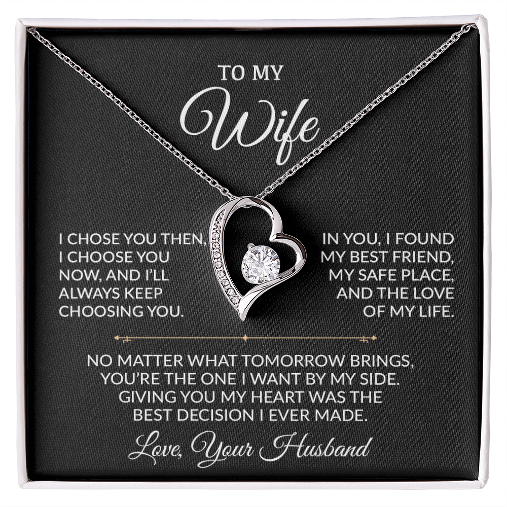 To My Wife Necklace, Gift For Wife, Anniversary Gift For Wife, Necklace For Wife