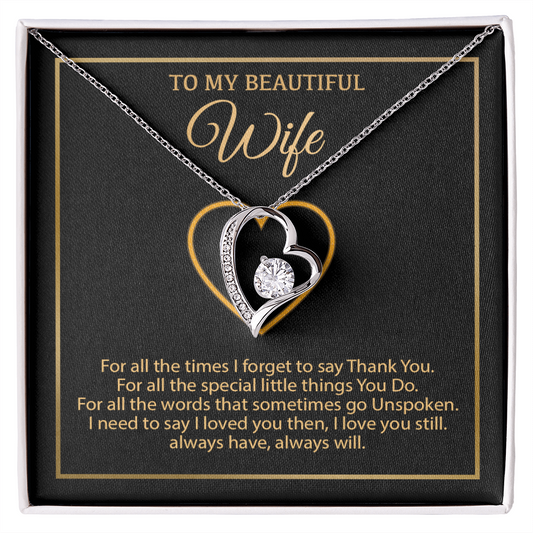 To My Wife Necklace, Gift For Wife, Anniversary Gift For Wife, Necklace For Wife 1_1