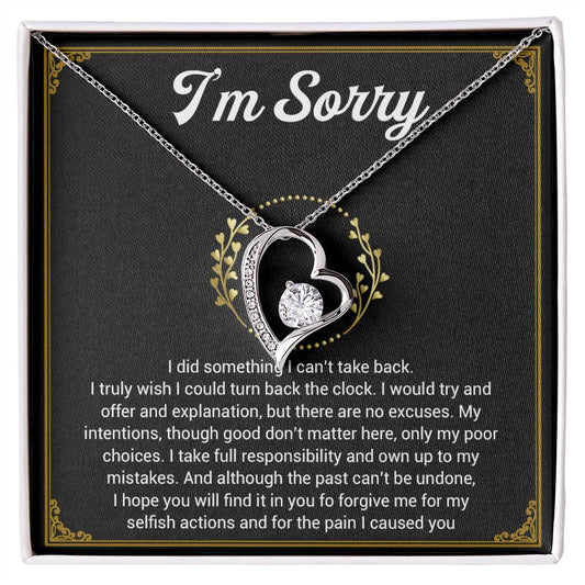 I'm Sorry Necklace Gifts, Apology Gifts For Her, Forgiveness Gift, Wife Gift 1_11