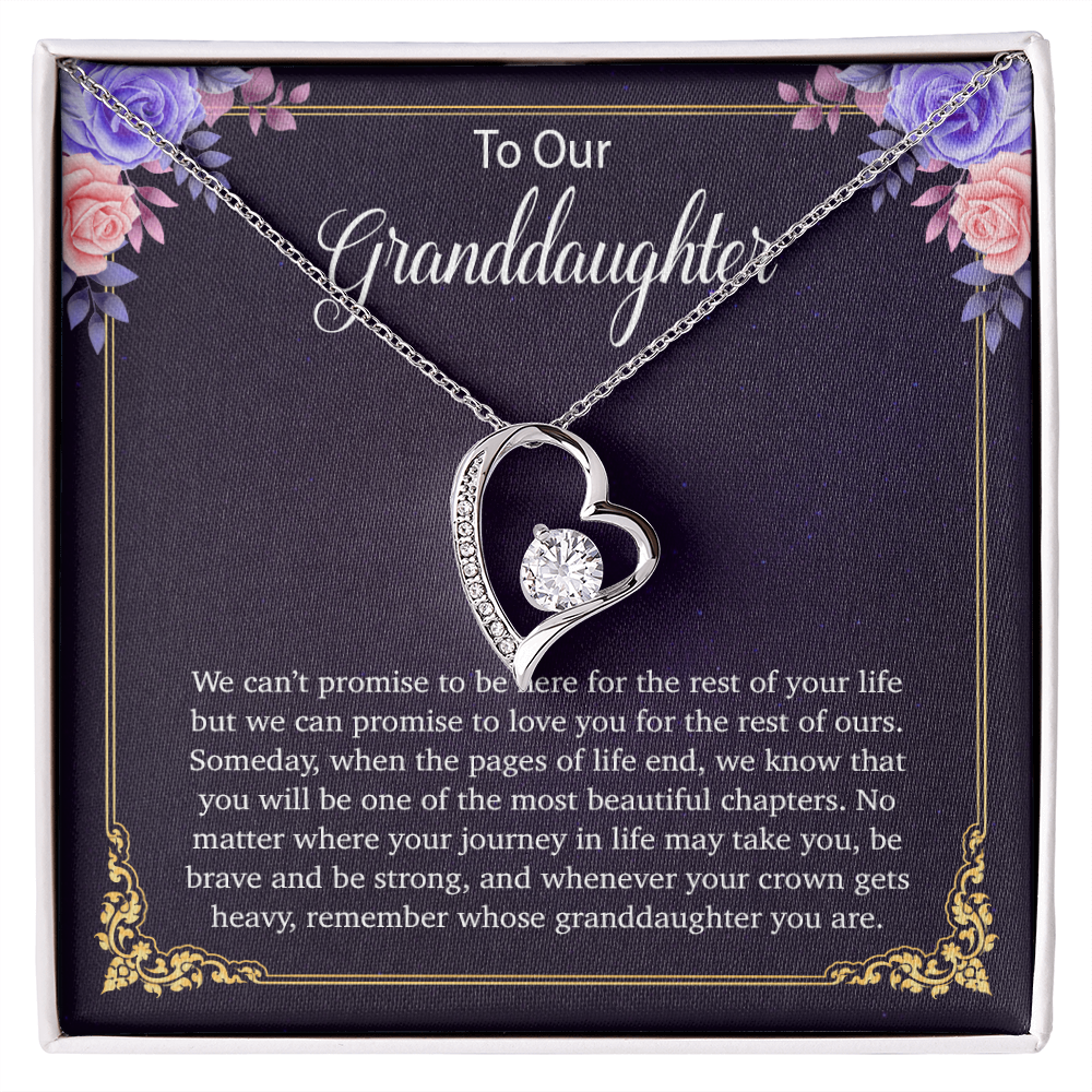 To Our Granddaughter Necklace, Birthday Gift For Granddaughter, Jewelry Gift