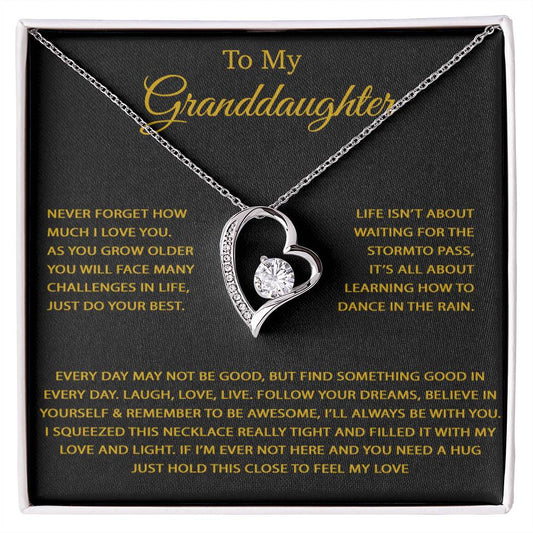 To My Granddaughter Necklace, Birthday Gift For Granddaughter, Birthday Gifts 26_9