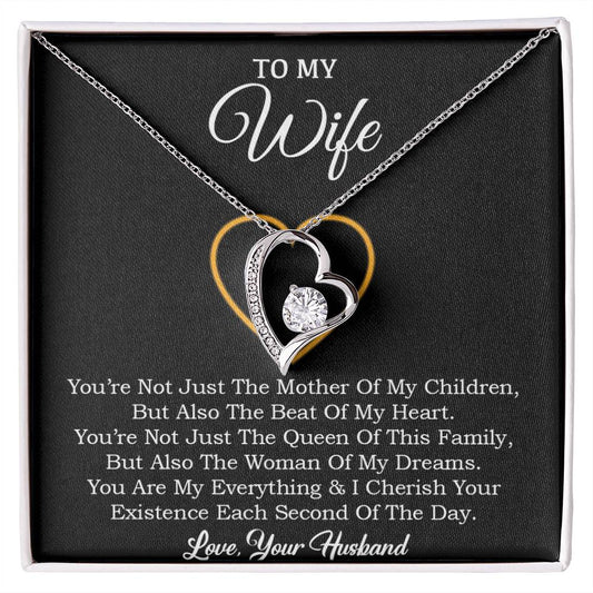 To My Wife Necklace, Gift For Wife, Anniversary Gift For Wife, Necklace For Wife 30_1_Black