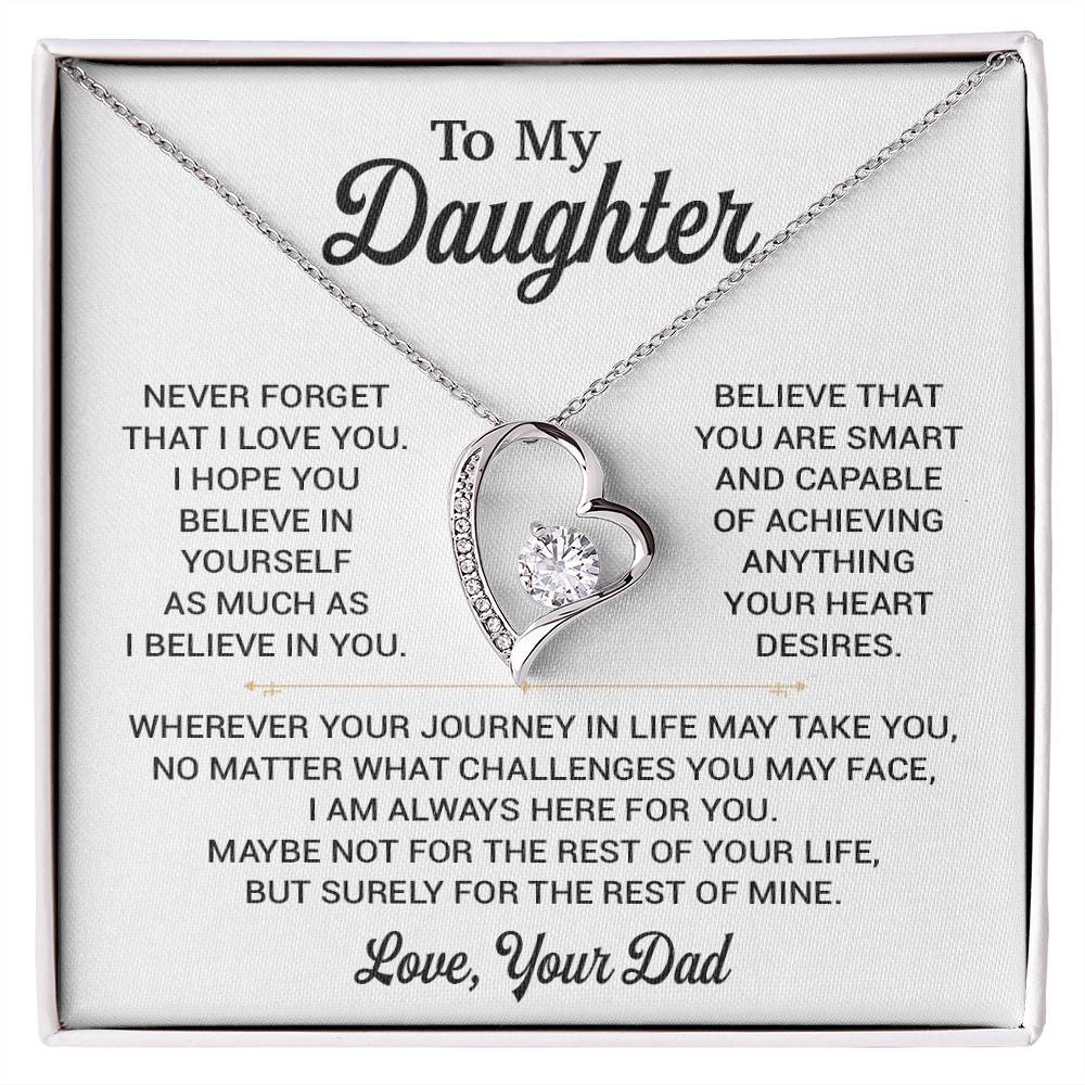 To My Daughter Necklace, Gift for Daughter from Dad, Daughter Father Necklace 8_11