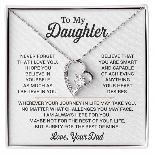 To My Daughter Necklace, Gift for Daughter from Dad, Daughter Father Necklace 8_11