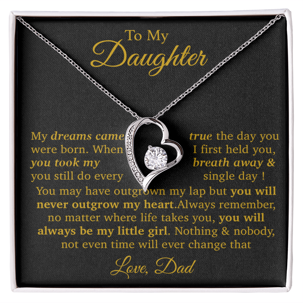 To My Daughter Necklace Gift From Dad, Daughter Gift, Father Daughter Necklace 16_11