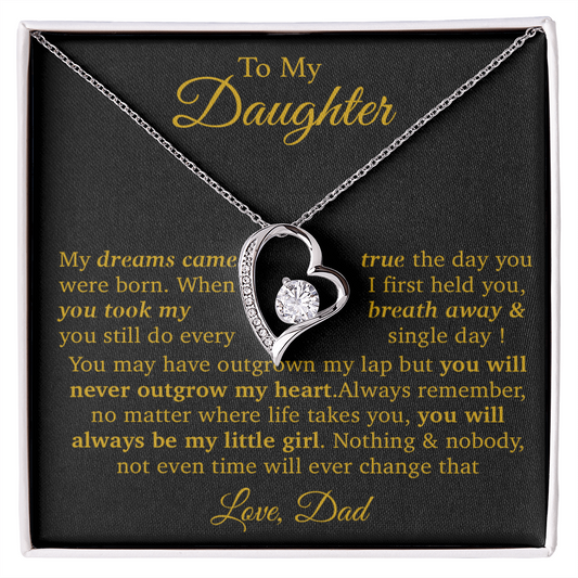 To My Daughter Necklace Gift From Dad, Daughter Gift, Father Daughter Necklace 16_11