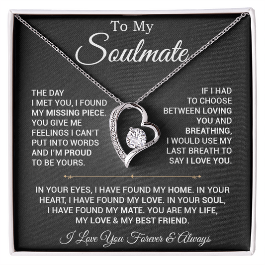 To My Soulmate Necklace, Valentines Day Gift, Gift For Wife, Anniversary Gift 29_2