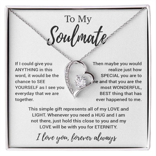 To My Soulmate Necklace, Soulmate Gift, Soulmate Jewelry Anniversary 11_8