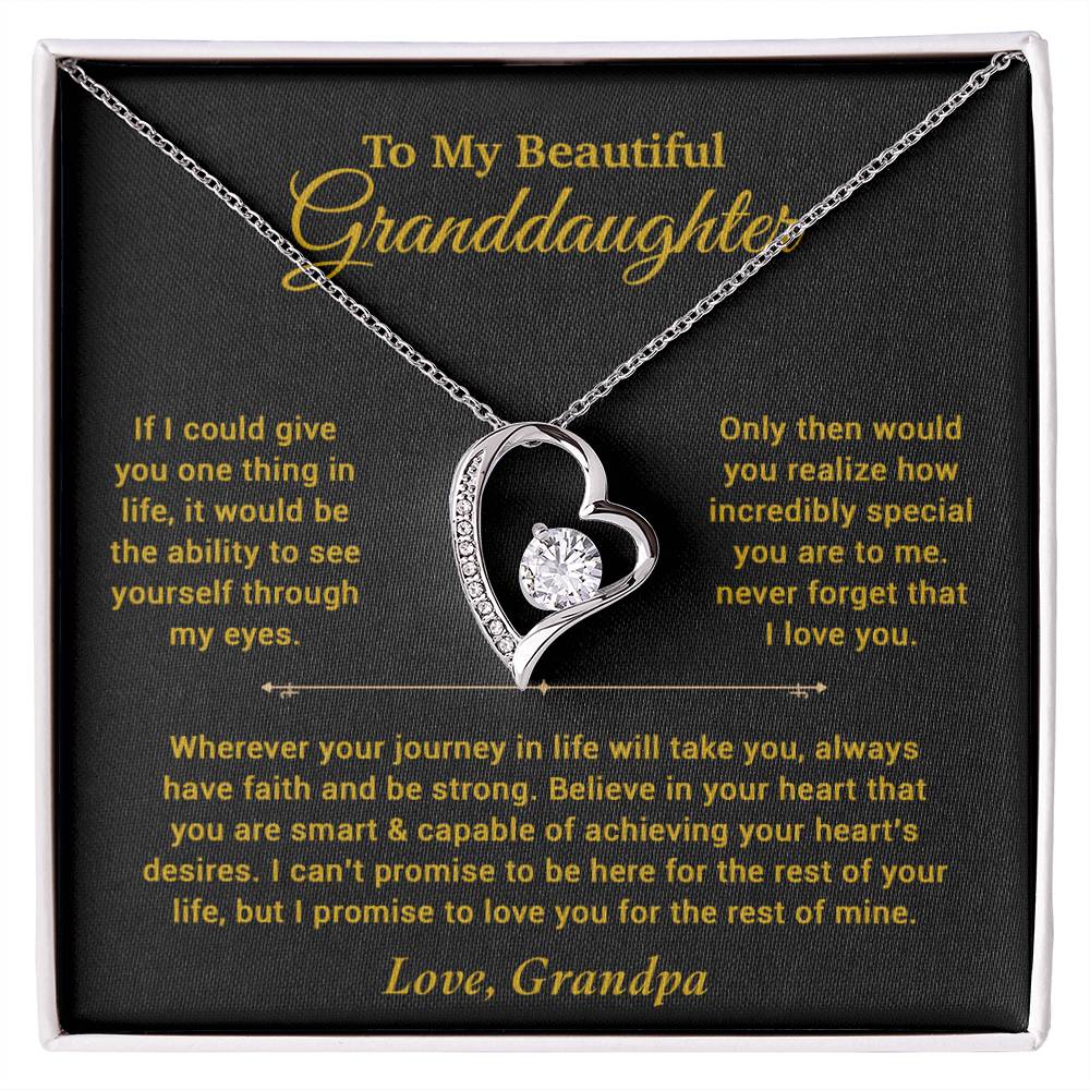 To My Granddaughter Necklace, Birthday Gift For Granddaughter, Birthday Gifts