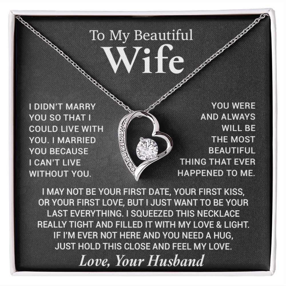To My Wife Necklace, Anniversary Gift For Wife, Wife Birthday, Gift For Wife99