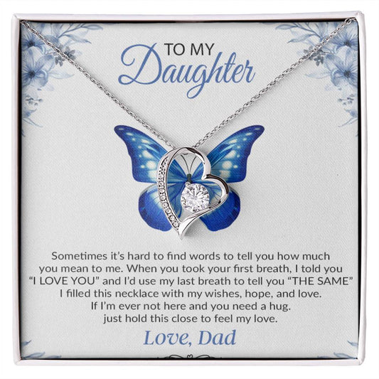 To My Daughter Necklace, Gift For Daughter From Dad, Daughter Father Necklace 1_12