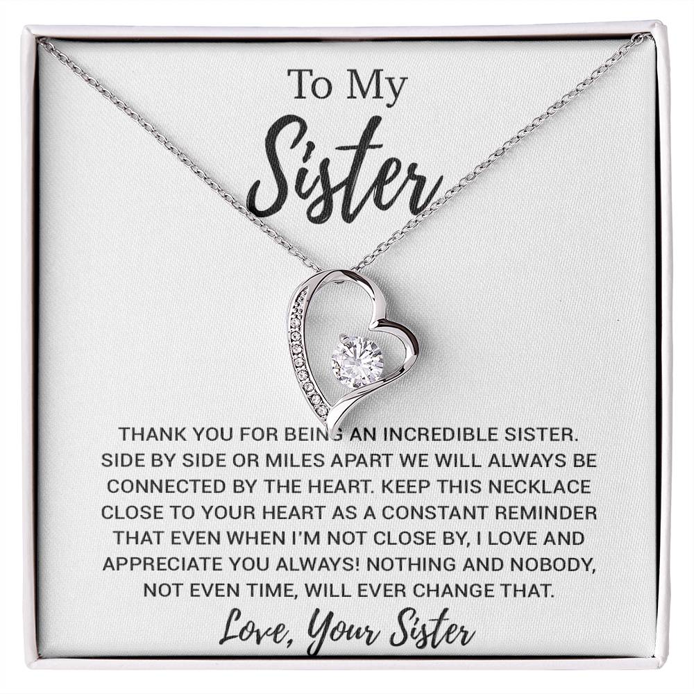 To My Sister Necklace, Brother to Sister, Birthday gift For Sister from Brother 13_8
