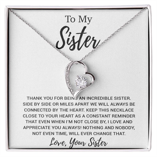 To My Sister Necklace, Brother to Sister, Birthday gift For Sister from Brother 13_8
