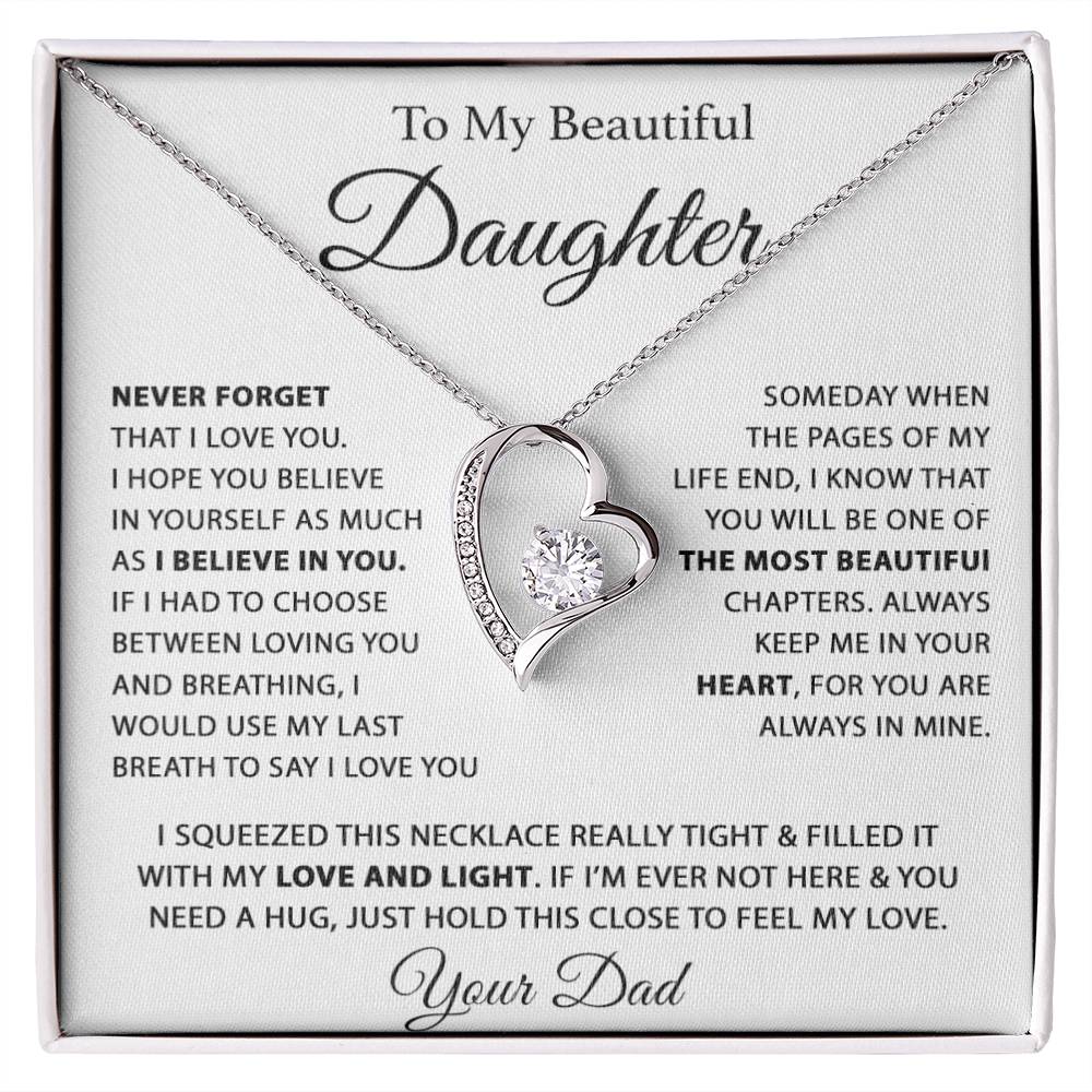 To My Daughter Necklace, Daughter Father Necklace, Daughter Gift From Dad 26_7