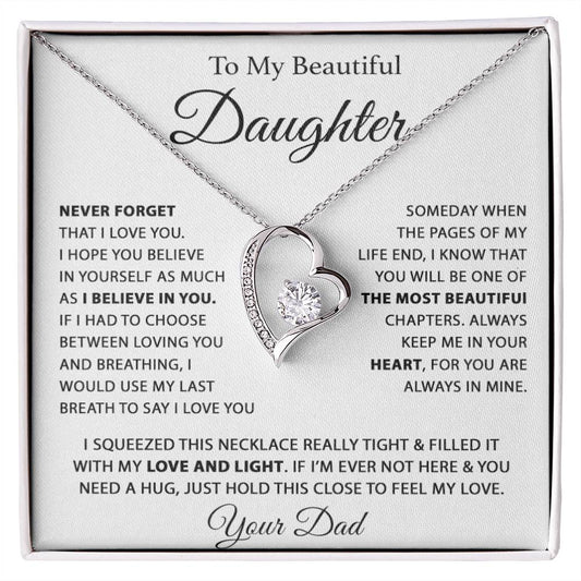 To My Daughter Necklace, Daughter Father Necklace, Daughter Gift From Dad 26_7