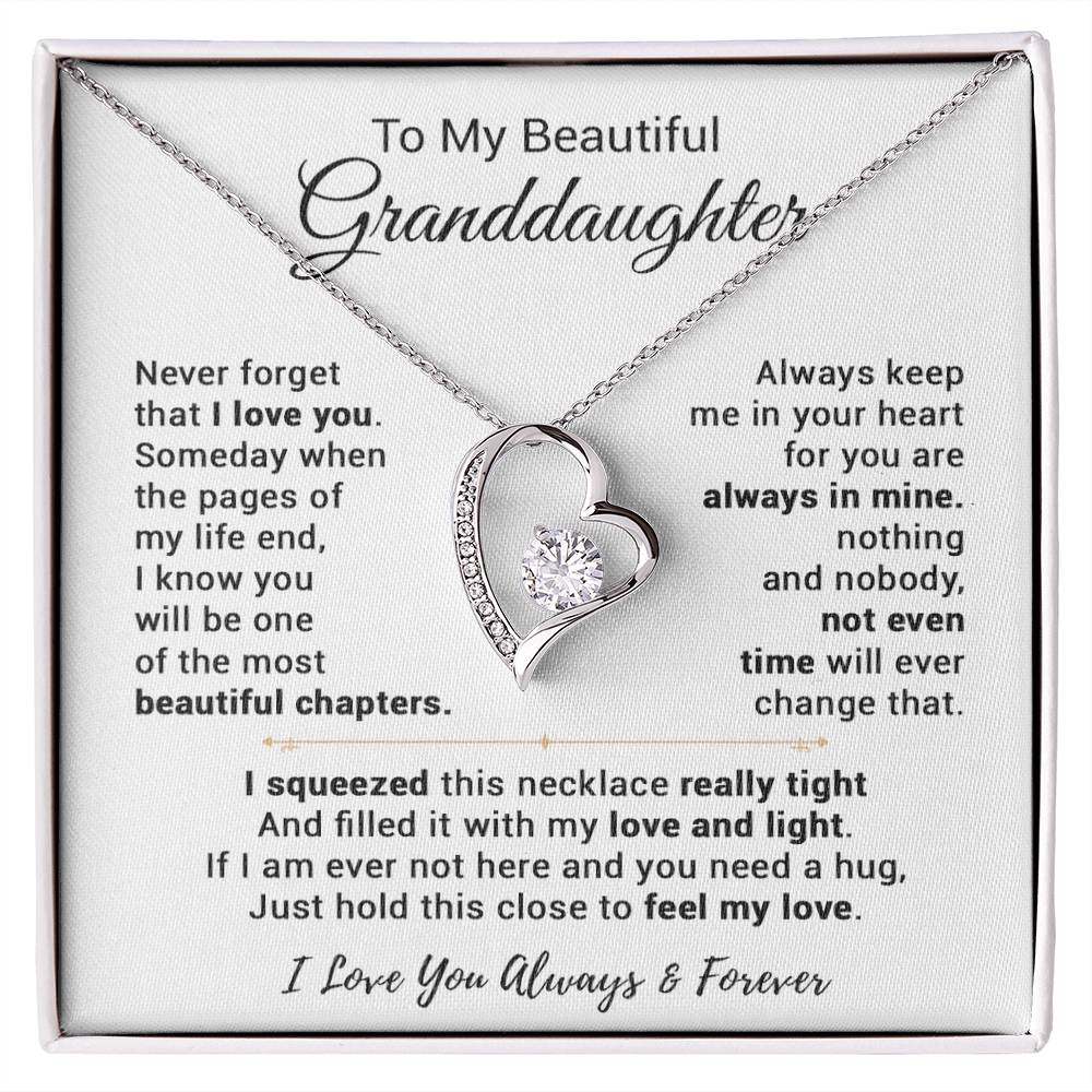 To My Granddaughter Necklace, Birthday Gift For Granddaughter, Birthday Gifts 13_9