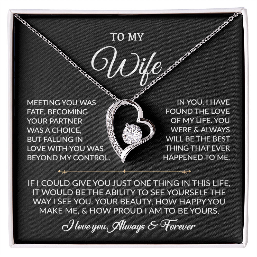 To My Wife Necklace, Gift For Wife, Anniversary Gift For Wife, Necklace For Wife