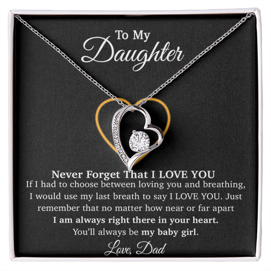 To My Daughter Necklace, Gift For Daughter From Dad, Daughter Father Necklace 8_1