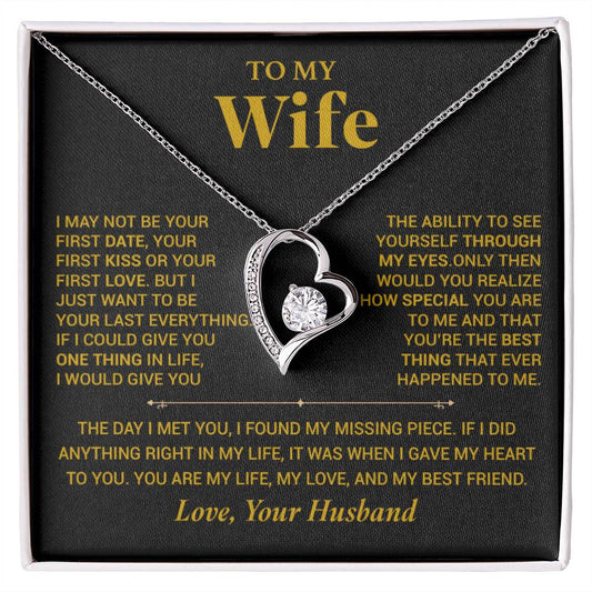 To My Wife Necklace, Christmas Gift For Wife, Christmas Gifts For Her, Wife Gift_ Orange