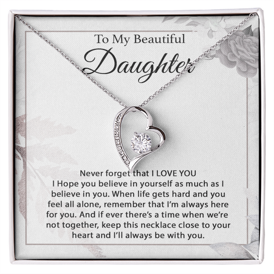 To My Daughter Necklace, Daughter Father Necklace, Daughter Gift From Dad, Mom 13_1