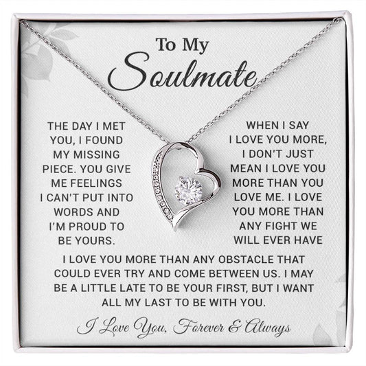 To My Soulmate Necklace, Christmas, Valentine Gift For Her, Gift For Soulmate 19_3