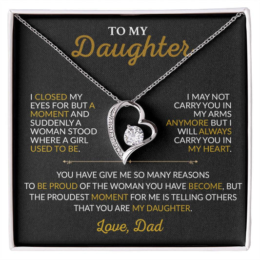 To My Daughter Necklace, Gift for Daughter from Dad,Daughter Father Necklace 14_3