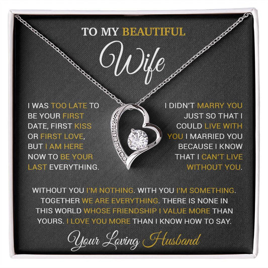 To My Wife Necklace, Christmas Gifts For Wife, Anniversary Cute Gift For Wife 9_9