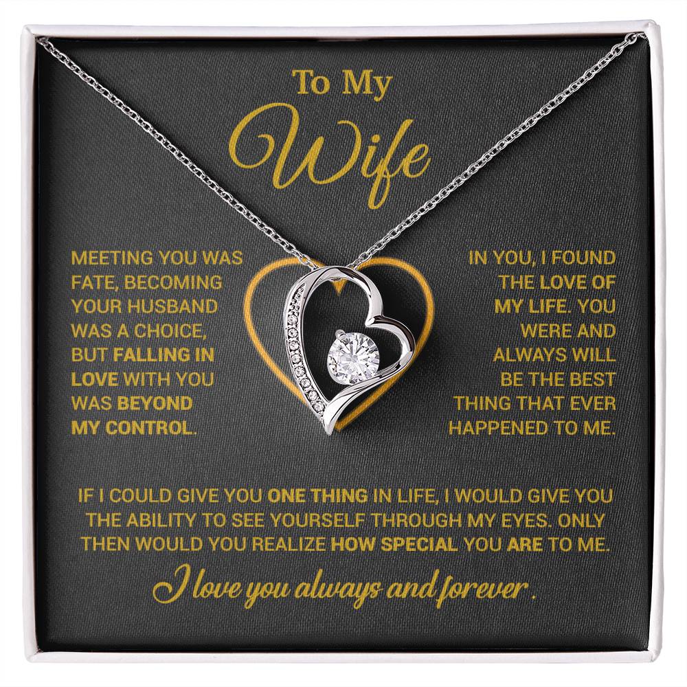 To My Wife Necklace, Christmas Gifts For Women, Anniversary Gift For Wife 11_12_Gold