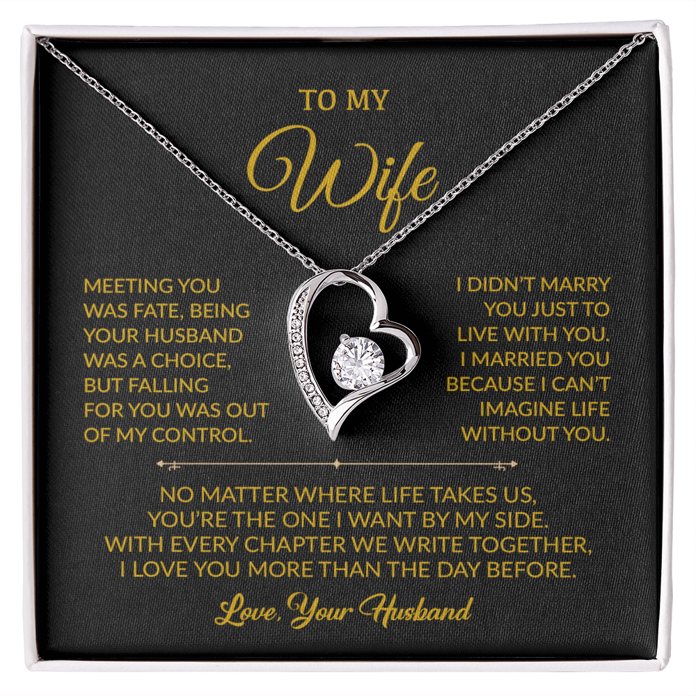 To My Wife Necklace, Gift For Wife, Anniversary Gift For Wife, Necklace For Wife