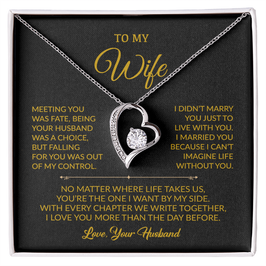 To My Wife Necklace, Gift For Wife, Anniversary Gift For Wife, Necklace For Wife