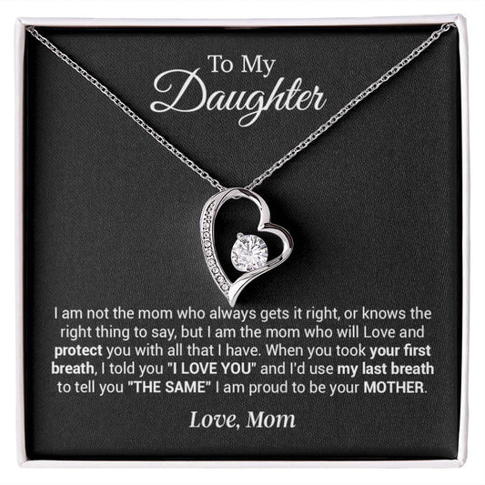 To My Daughter Necklace, Gift For Daughter From Mother, Mother's Day Gift