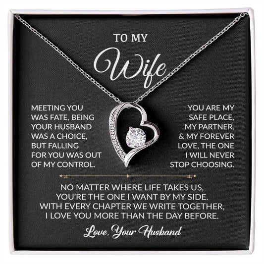 To My Wife Necklace, Gift For Wife, Anniversary Gift For Wife, Necklace For Wife