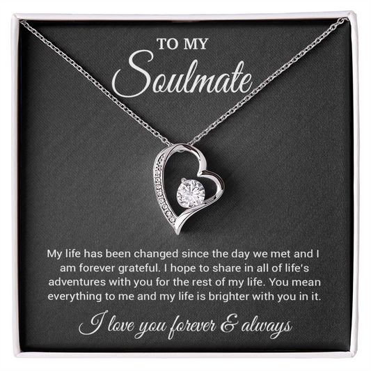 To My Soulmate Necklace, Valentines Day Gift, Gift For Wife, Anniversary Gift 1_4