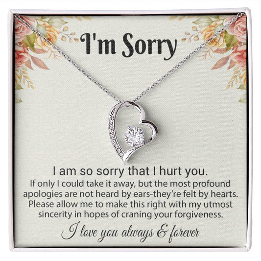 I'm Sorry Necklace Gifts, Apology Gifts For Her, Forgiveness Gift, Wife Gift 6_8