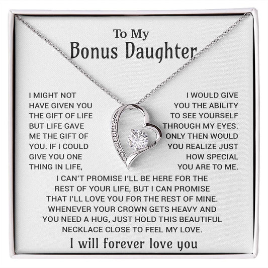 To My Bonus Daughter Necklace, Gift for Bonus Daughter, Step Daughter Birthday 23_11