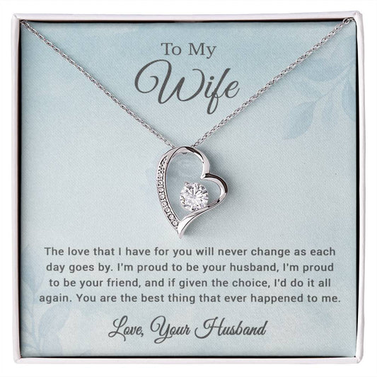 To My Wife Necklace, Christmas Gift, Gift For My Wife, Wife Birthday