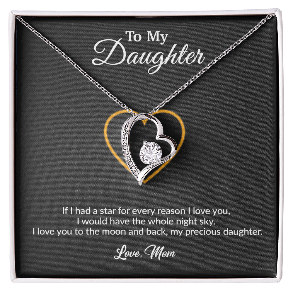 To My Daughter Necklace, Gift for Daughter from Mom, Mother Daughter Necklace