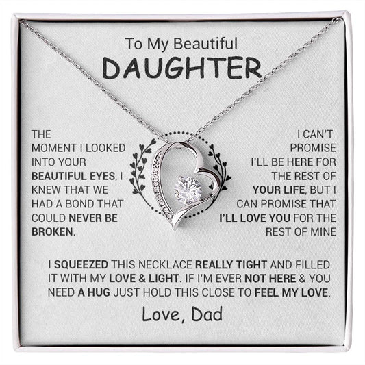 To My Daughter Necklace, Daughter Father Necklace, Daughter Gift From Dad 3_12