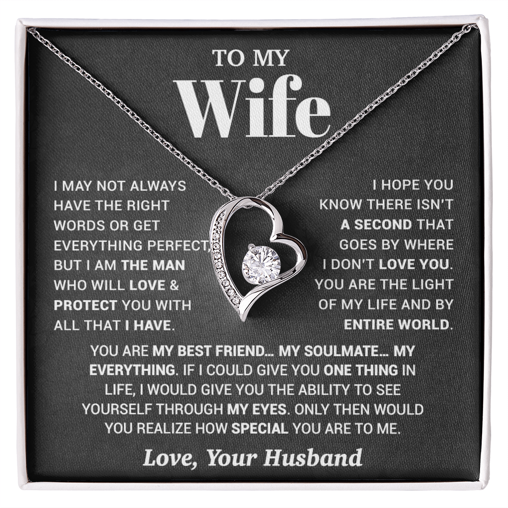 To My Wife Necklace, Christmas Gifts For Women, Anniversary Gift For Wife 13_10_Black