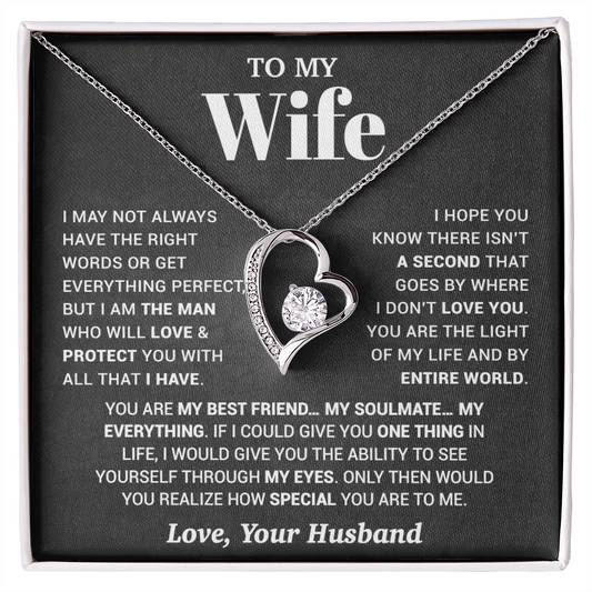 To My Wife Necklace, Christmas Gifts For Women, Anniversary Gift For Wife 13_10_Black