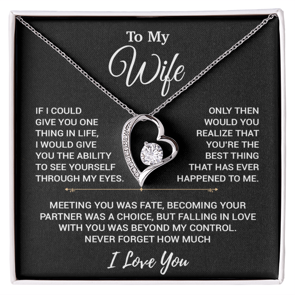 To My Wife Necklace, Christmas Gifts For Women, Anniversary Gift For Wife 19_10_Black