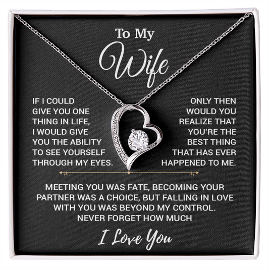 To My Wife Necklace, Christmas Gifts For Women, Anniversary Gift For Wife 19_10_Black