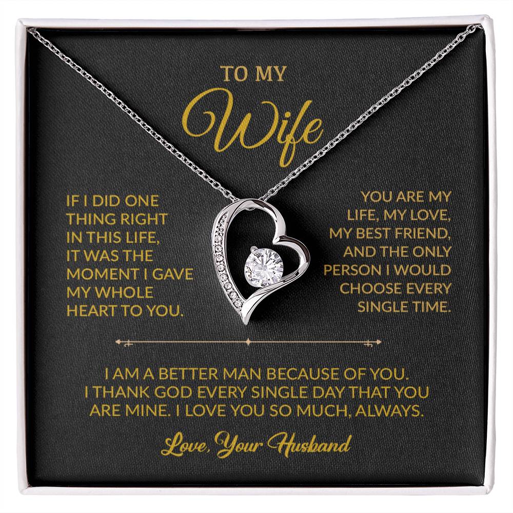 To My Wife Necklace, Gift For Wife, Anniversary Gift For Wife, Necklace For Wife