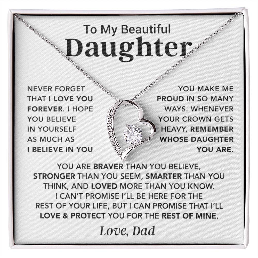 To My Daughter Necklace, Daughter Father Necklace, Daughter Gift From Dad 26_8
