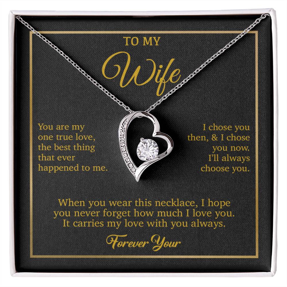 To My Wife Necklace, Gift For Wife, Anniversary Gift For Wife, Necklace For Wife